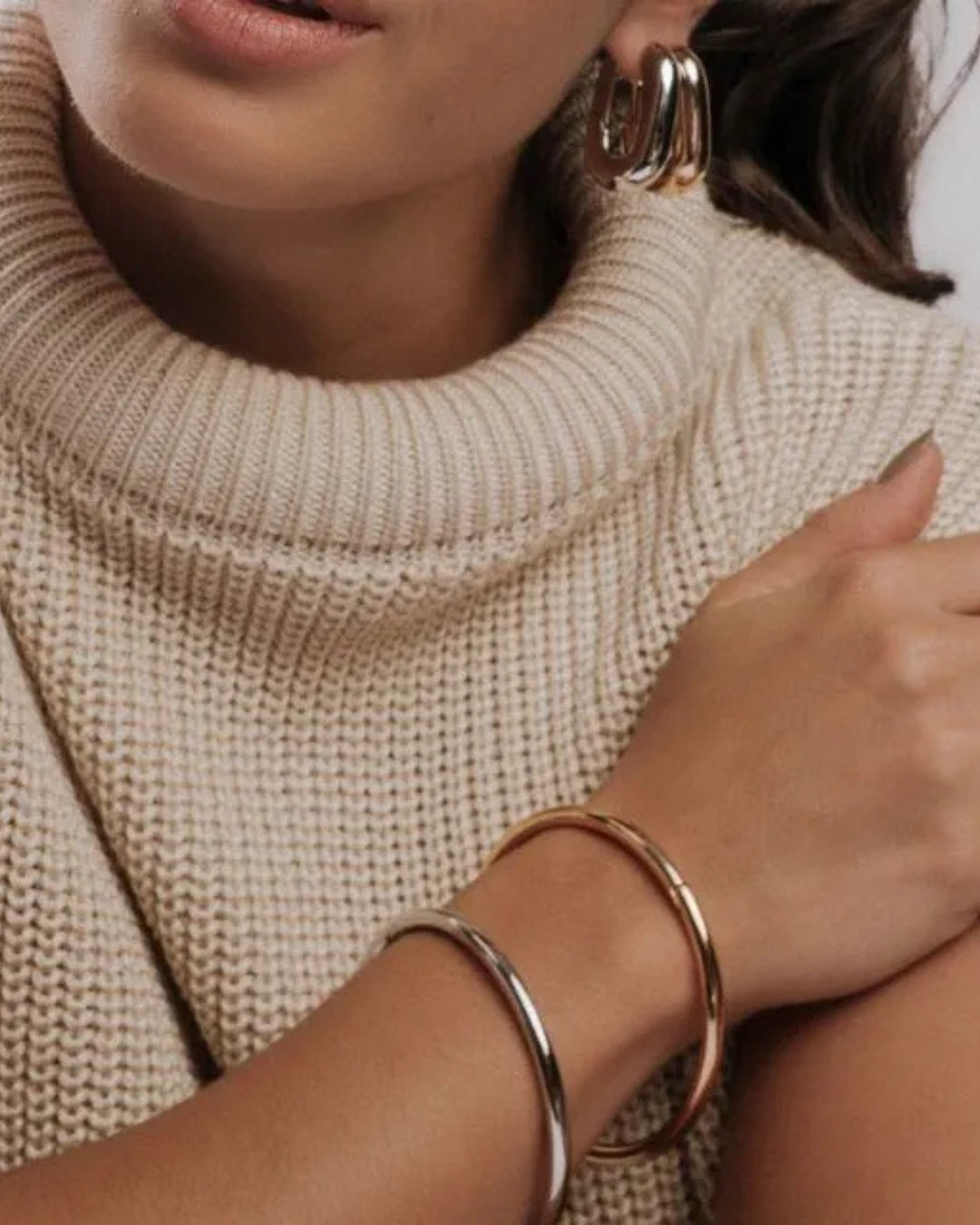 Bracelete aro liso polido