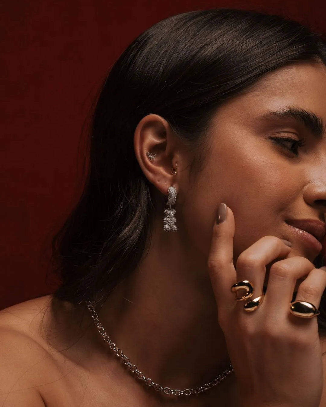 Anel mindinho bold gold