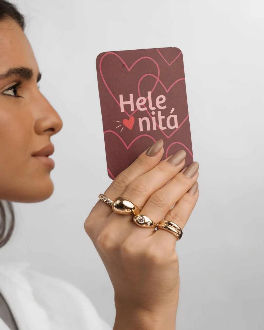 Anel dois aros com micro cravação