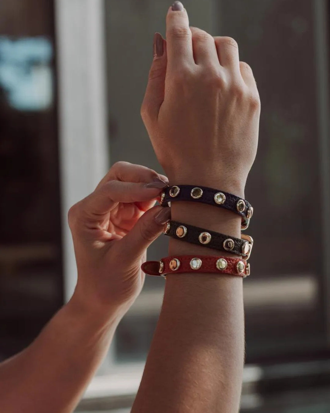 Pulseira couro brisa