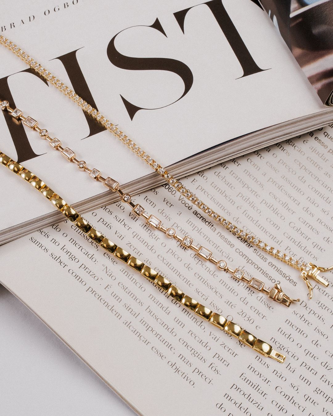 Pulseira estilo riviera pastile P925