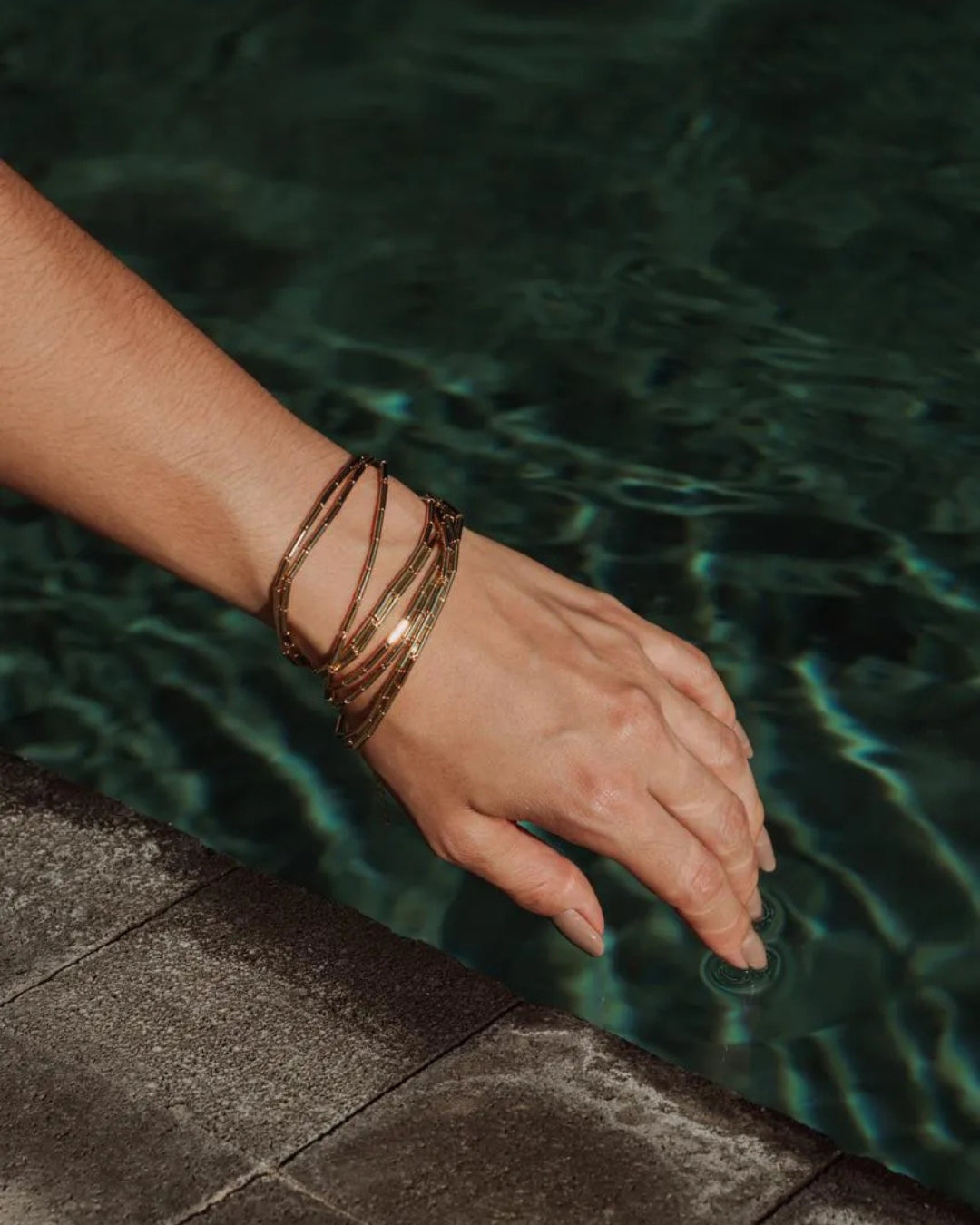 Colar/pulseira canutilhos gold possibilidades