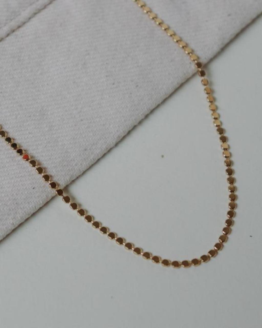 Colar micro bolinhas com extensor